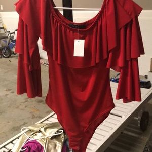 Red bodysuit
